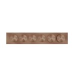 Gessi Origini Bateria natryskowa termostatyczna 6-uchwytowa podtynkowa 4-drożna - element zewnętrzny Copper Brushed PVD 66226.708
