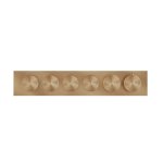 Gessi Origini Bateria natryskowa termostatyczna 6-uchwytowa podtynkowa 4-drożna - element zewnętrzny Warm Bronze Brushed PVD 66226.726