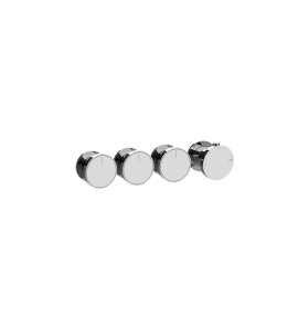 Gessi Origini Bateria natryskowa termostatyczna 4-uchwytowa podtynkowa 3-drożna - element zewnętrzny Chrom 66336.031