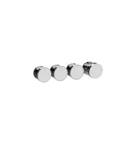 Gessi Origini Bateria natryskowa termostatyczna 4-uchwytowa podtynkowa 3-drożna - element zewnętrzny Chrom 66336.031