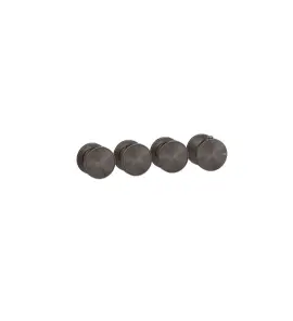 Gessi Origini Bateria natryskowa termostatyczna 4-uchwytowa podtynkowa 3-drożna - element zewnętrzny Black Metal Brushed PVD 66336.707