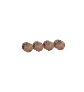 Gessi Origini Bateria natryskowa termostatyczna 4-uchwytowa podtynkowa 3-drożna - element zewnętrzny Copper Brushed PVD 66336.708