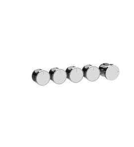 Gessi Origini Bateria natryskowa termostatyczna 5-uchwytowa podtynkowa 4-drożna - element zewnętrzny Chrom 66338.031