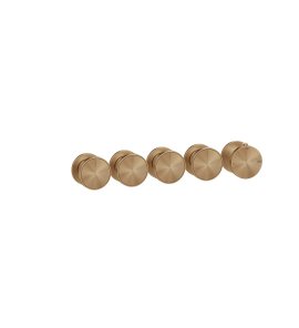 Gessi Origini Bateria natryskowa termostatyczna 5-uchwytowa podtynkowa 4-drożna - element zewnętrzny Warm Bronze Brushed PVD 66338.726