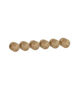 Gessi Origini Bateria natryskowa termostatyczna 6-uchwytowa podtynkowa 5-drożna - element zewnętrzny Warm Bronze Brushed PVD 66340.726