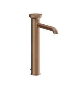 Gessi Origini Bateria umywalkowa wysoka z korkiem Copper Brushed PVD 66003.708