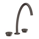Gessi Origini Bateria umywalkowa 3-otworowa Black Metal Brushed PVD 66016.707