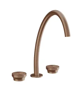 Gessi Origini Bateria umywalkowa 3-otworowa Copper Brushed PVD 66016.708