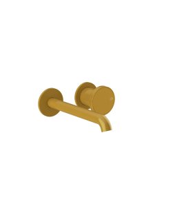 Gessi Origini Bateria umywalkowa podtynkowa z wylewką 171 mm - element zewnętrzny Glossy Ocra 66088.277