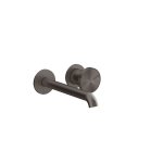 Gessi Origini Bateria umywalkowa podtynkowa z wylewką 171 mm - element zewnętrzny Black Metal Brushed PVD 66088.707