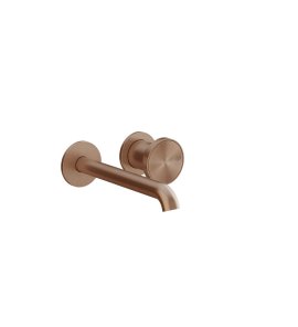 Gessi Origini Bateria umywalkowa podtynkowa z wylewką 171 mm - element zewnętrzny Copper Brushed PVD 66088.708
