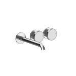 Gessi Origini Bateria umywalkowa 3-otworowa podtynkowa - element zewnętrzny Chrom 66090.031