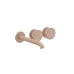 Gessi Origini Bateria umywalkowa 3-otworowa podtynkowa - element zewnętrzny Matte Cipria 66090.275