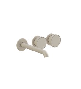 Gessi Origini Bateria umywalkowa 3-otworowa podtynkowa - element zewnętrzny Matte Greige 66090.273