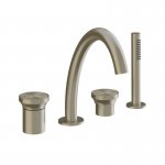 Gessi Origini Bateria wannowa 4-otworowa z zestawem prysznicowym Chrom 66037.031