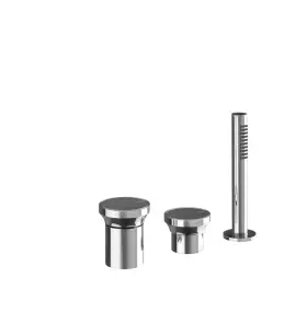 Gessi Origini Bateria wannowa 3-otworowa z zestawem prysznicowym Chrom 66043.031