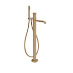 Gessi Origini Bateria wannowa wolnostojąca z zestawem prysznicowym Warm Bronze Brushed PVD 66028.726