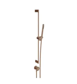 Gessi Origini Drążek prysznicowy ze słuchawką i przyłączem kątowym Copper Brushed PVD 66142.708