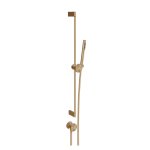 Gessi Origini Drążek prysznicowy ze słuchawką i przyłączem kątowym Warm Bronze Brushed PVD 66142.726