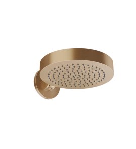 Gessi Origini Głowica prysznicowa ścienna Ø 320 mm z powłoką antywapienną Warm Bronze Brushed PVD 66150.726