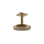 Gessi Origini Głowica prysznicowa regulowana sufitowa Deep Bronze Brushed PVD 63072.791