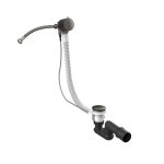 Gessi Origini Odpływ wannowy z przelewem Black Metal Brushed PVD 01080.707