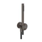 Gessi Origini Słuchawka prysznicowa z uchwytem ściennym Black Metal Brushed PVD 66123.707