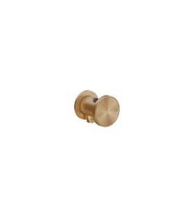 Gessi Origini Uchwyt na słuchawkę z przyłączem kątowym Warm Bronze Brushed PVD 66161.726