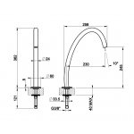 Gessi Origini Wylewka umywalkowa Chrom 66025.031