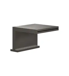 Gessi Origini Wylewka wodospadowa wannowa Black Metal Brushed PVD 20191.707