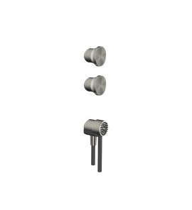 Gessi Origini Zestaw do kolumny prysznicowej Steel Brusched 66212.239