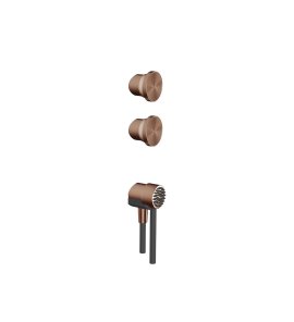 Gessi Origini Zestaw do kolumny prysznicowej Copper Brushed PVD 66212.708