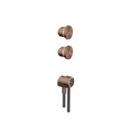 Gessi Origini Zestaw do kolumny prysznicowej Copper Brushed PVD 66212.708