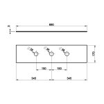 Gessi Panel wykończeniowy do modułu prysznica ręcznego Chrom 01663.031
