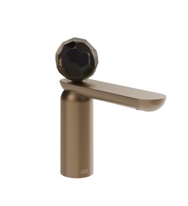 Gessi Perle Bateria umywalkowa bez korka copper brushed pvd/Murano Sfaccettato 74202.708