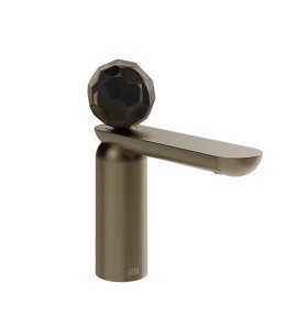 Gessi Perle Bateria umywalkowa bez korka coffee bronze brushed pvd/Murano Sfaccettato 74202.761