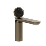 Gessi Perle Baria umywalkowa z korkiem klik-klak coffee bronze brushed pvd/Murano Sfaccettato 74202.761