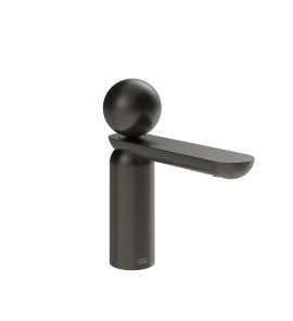 Gessi Perle Bateria umywalkowa z korkiem klik-klak black metal brushed pvd 74051.707