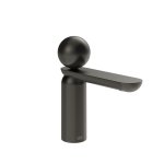 Gessi Perle Bateria umywalkowa z korkiem klik-klak black metal brushed pvd 74051.707