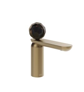 Gessi Perle Bateria umywalkowa z korkiem klik-klak warm bronze pvd/murano sfaccettato 74251.726