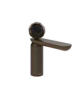 Gessi Perle Bateria umywalkowa z korkiem klik-klak dark bronze/murano sfaccettato 74251.845