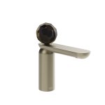 Gessi Perle Bateria umywalkowa z korkiem klik-klak finox brushed nickel/murano sfaccettato 74251.149