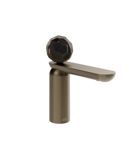 Gessi Perle Bateria umywalkowa z korkiem klik-klak coffee bronze brushed pvd/murano sfaccettato 74251.761