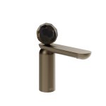 Gessi Perle Bateria umywalkowa z korkiem klik-klak coffee bronze brushed pvd/murano sfaccettato 74251.761