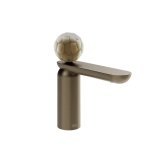 Gessi Perle Bateria umywalkowa z korkiem klik-klak coffee bronze brushed pvd/murano battuto 74451.761