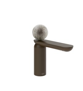 Gessi Perle Bateria umywalkowa z korkiem klik-klak dark bronze/murano pulegoso 74651.845