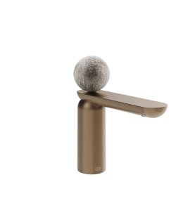 Gessi Perle Bateria umywalkowa z korkiem klik-klak copper brushed pvd/murano pulegoso 74651.708