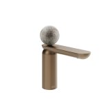 Gessi Perle Bateria umywalkowa z korkiem klik-klak copper brushed pvd/murano pulegoso 74651.708