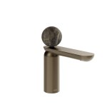 Gessi Perle Bateria umywalkowa z korkiem klik-klak coffee bronze brushed pvd/emperador dark marble 74151.761