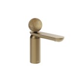 Gessi Perle Bateria umywalkowa z korkiem klik-klak warm bronze brushed pvd/onyx cola 74351.726